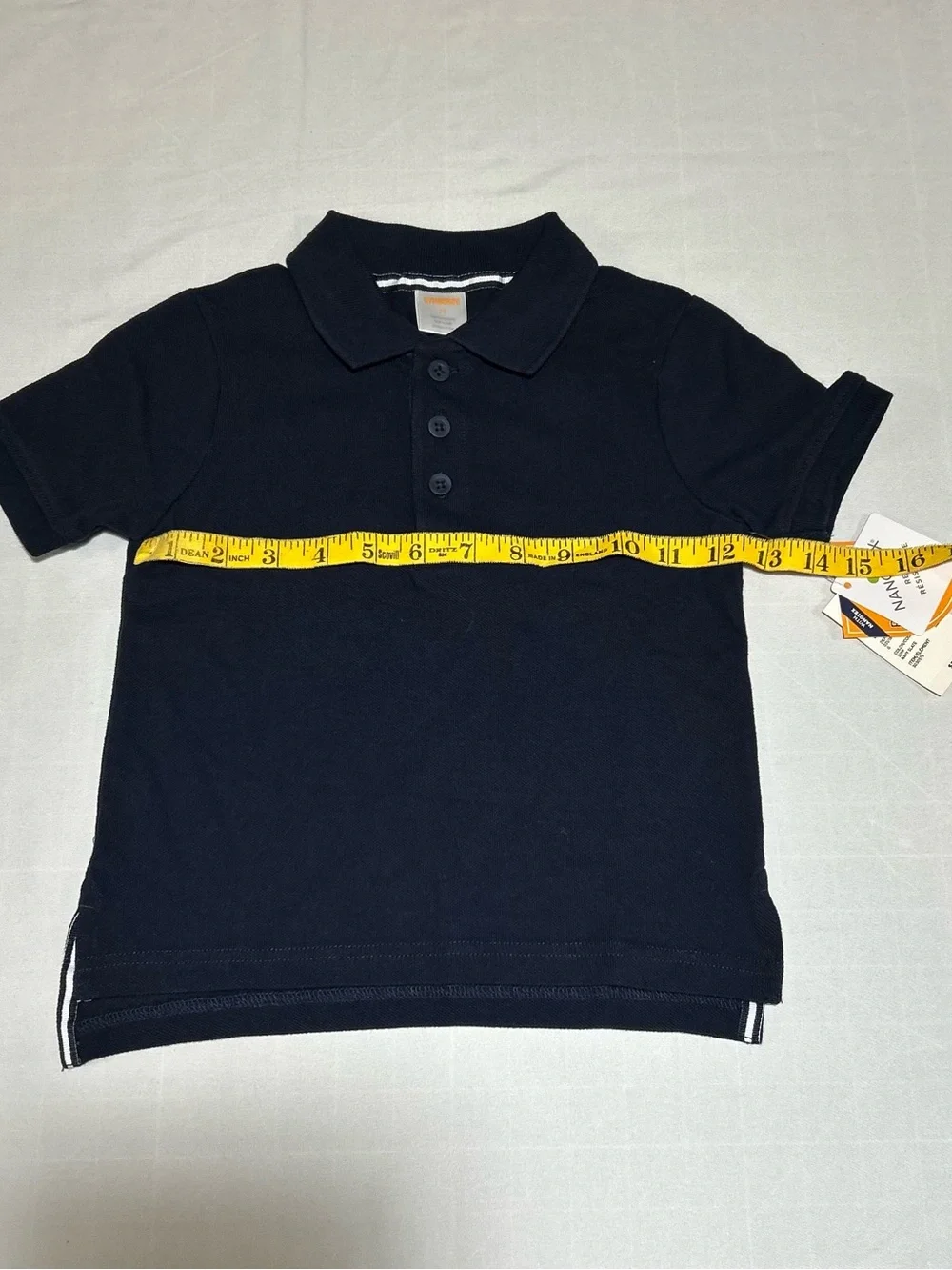 Gymboree Boys 2T Blue Short Sleeve Stain Resistance Polo Top NWT Uniform Preppy